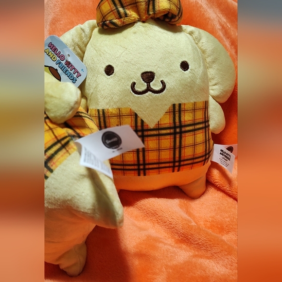 Sanrio - Plaid Pal Pompompurin Plush Toy - Picture 3 of 5